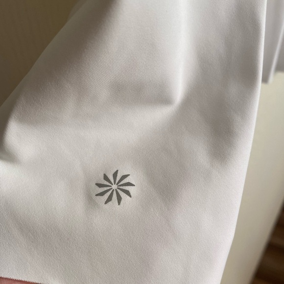 Athleta Ace Tennis Front Zip-Down Dress Spandex White Women Size Medium NWT - Picture 12 of 15